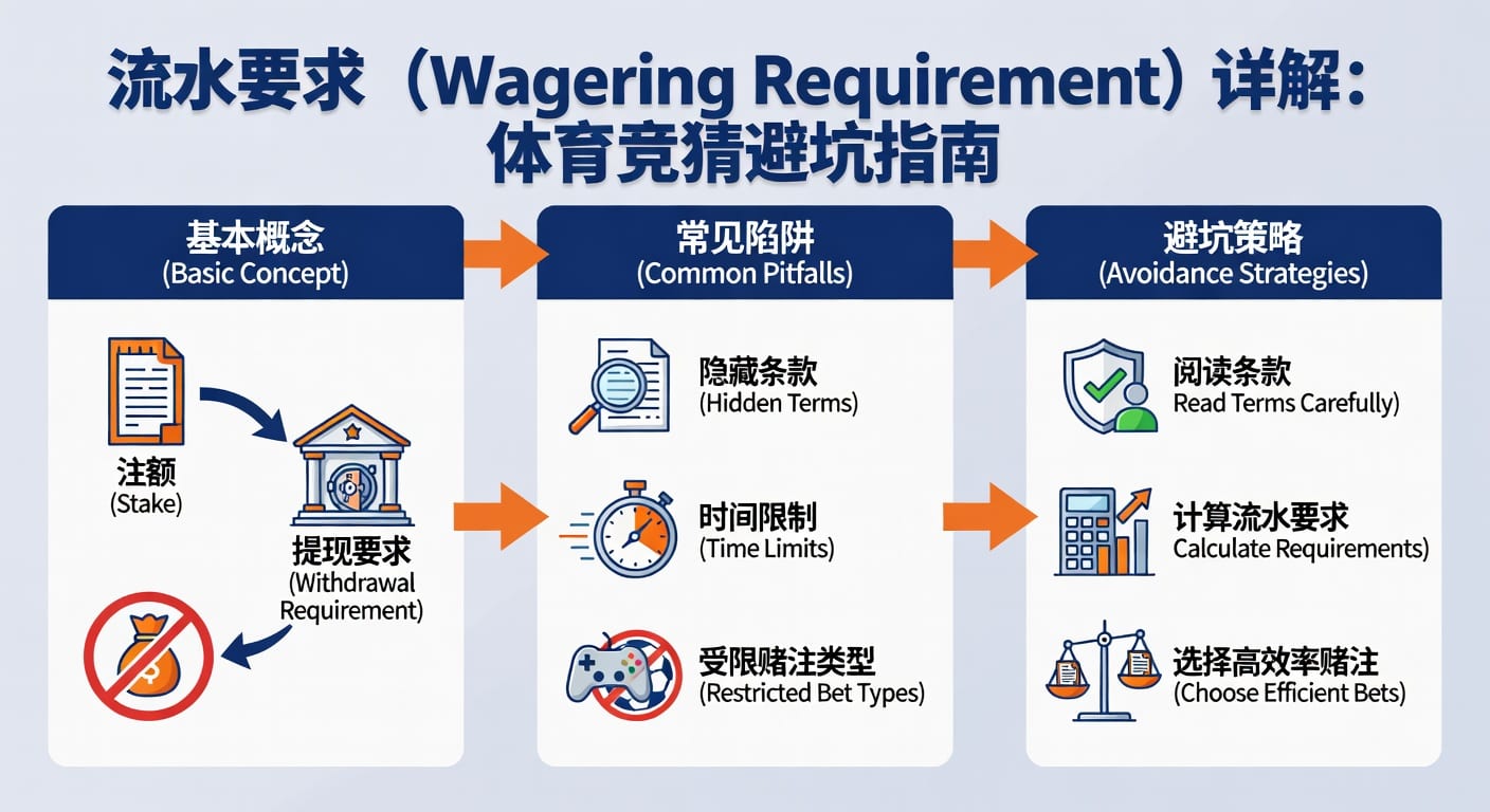 流水要求 sports wagering requirement：规则、计算与避坑